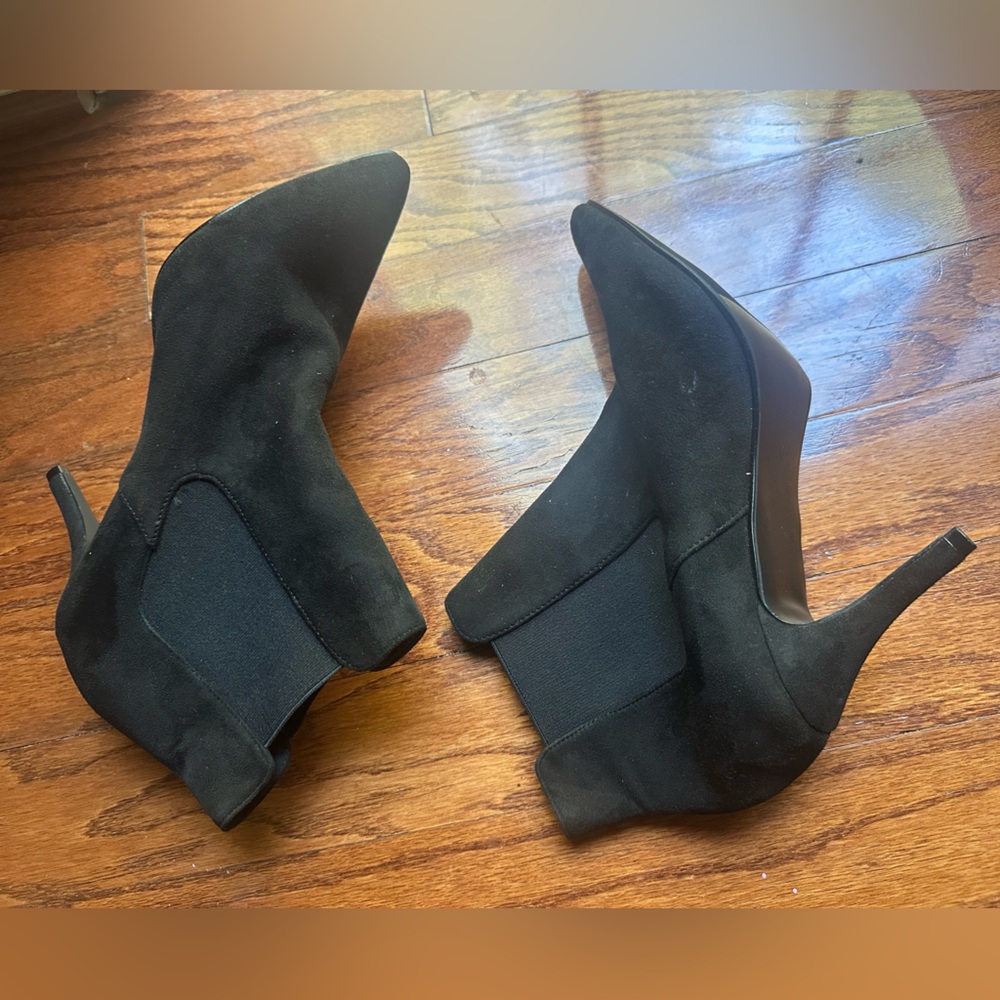 Evans Extra Wide Elegant Black Women's Ankle Boots Size 11